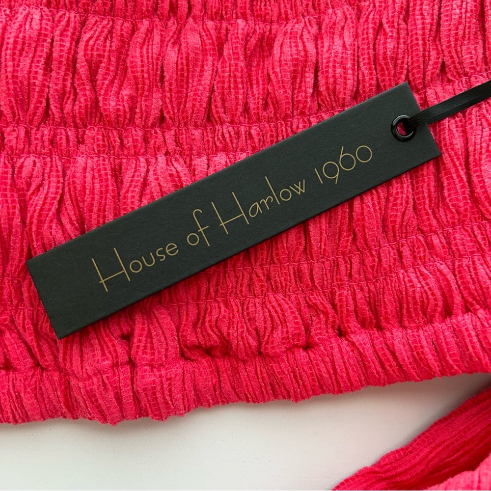 NWT House of Harlow 1960 x REVOLVE Dienna Top in Bright Pink size XL - Picture 7 of 11